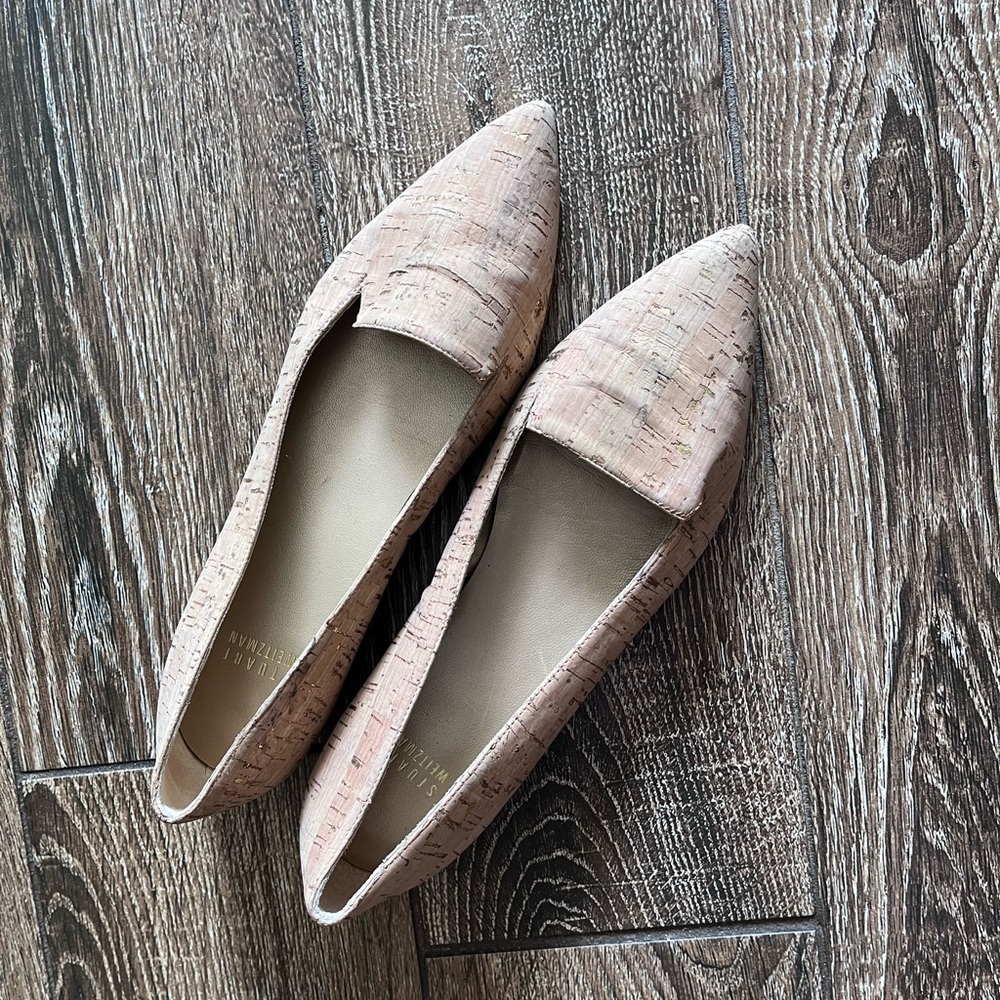 Stuart Weitzman Rialto Cork Pointed Flats - image 2